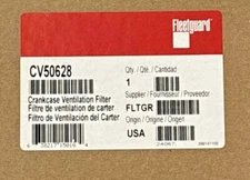 CV50628 ORIGINAL FLEETGUARD Crankcase Ventilation GENUINE OEM. SUPER SALE.