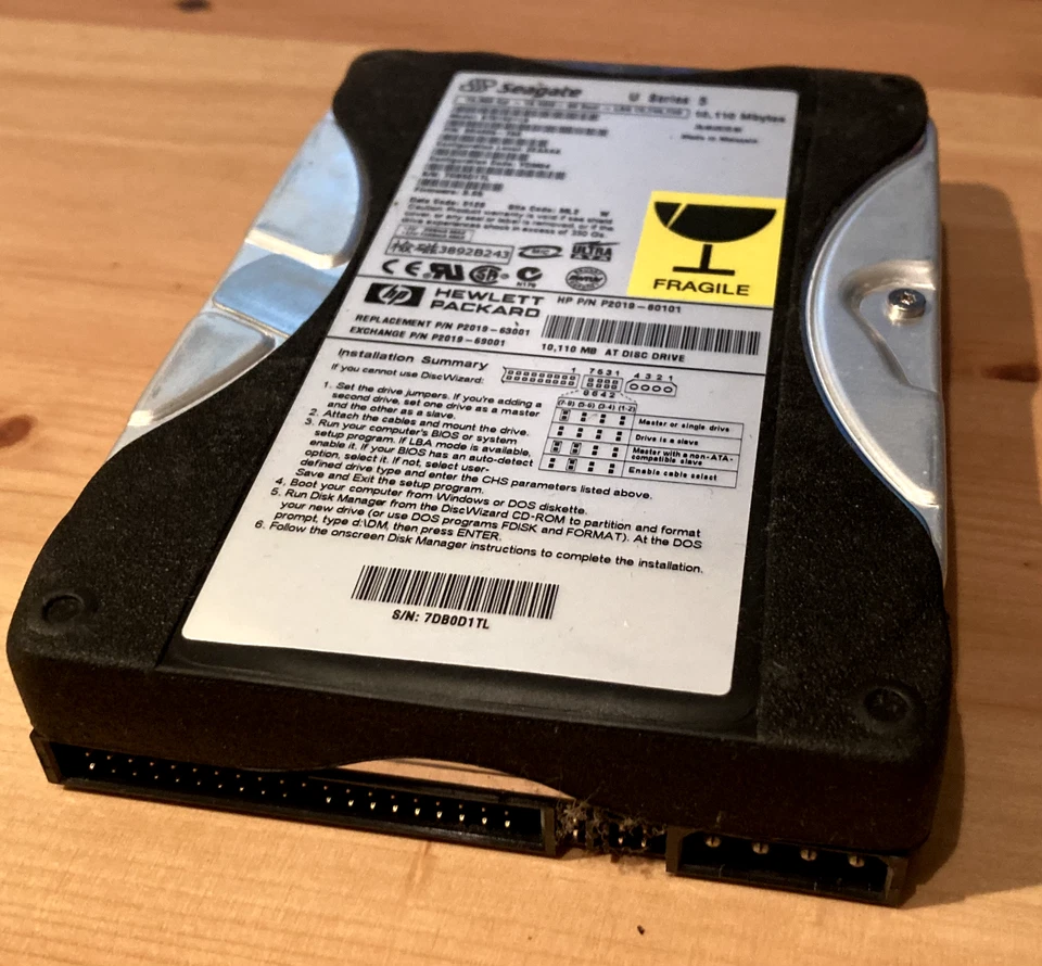Seagate Barracuda ST310211A Hard Drive 10GB 1MB IDE Ata Pata 3.5inch - Image 3 of 4