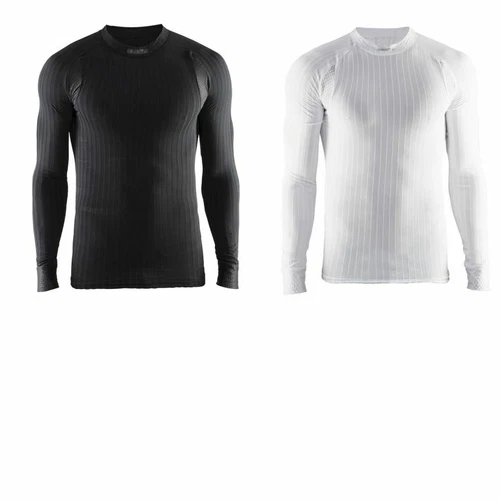 Long Sleeve White Cycling Base Layers