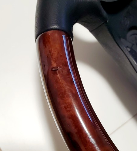 1998 2001 BMW E46 3 E39 5 E53 X5 Wood Leather Steering Wheel OEM - Picture 6 of 14