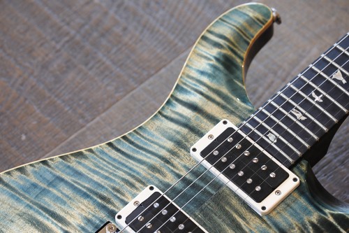 MINTY! 2020 PRS Custom 24 Floyd Electric Guitar Faded Whale Blue 10 Top + OHSC - Picture 8 of 22