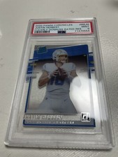 Justin Herbert 2020 Chronicles Clearly Donruss Rated Rookie PSA 9