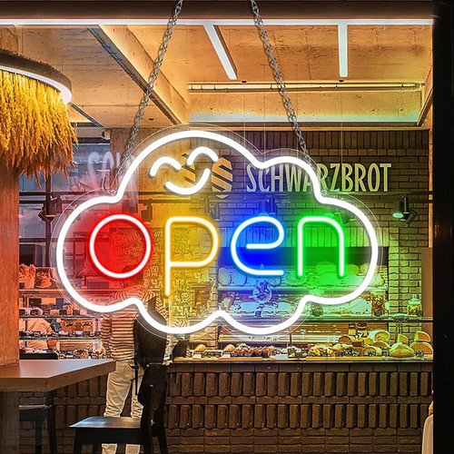Custom led open sign neon for business signs light with hours Shop windows sign - Picture 18 of 22