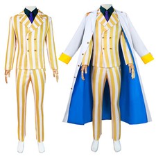Costume Anime Gorousei Kizaru Taisho Borsalino Cosplay Ammiraglio Uniforme Tuta Set 