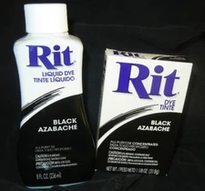 BLACK Rit Dye CHOOSE Liquid Bottle or Powder Concentrate #15 Azabache Fabric Dye