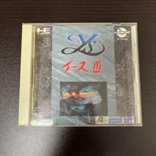 Ys III 3 Wanderers From Ys NEC PC Engine CD-ROM tested used from JAPAN