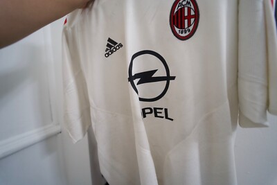 2007-08 AC Milan Match Worn Issue Shirt Alessandro Nesta #13