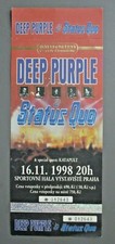 Deep Purple Ticket Europe 1998 MINT CONDITION !