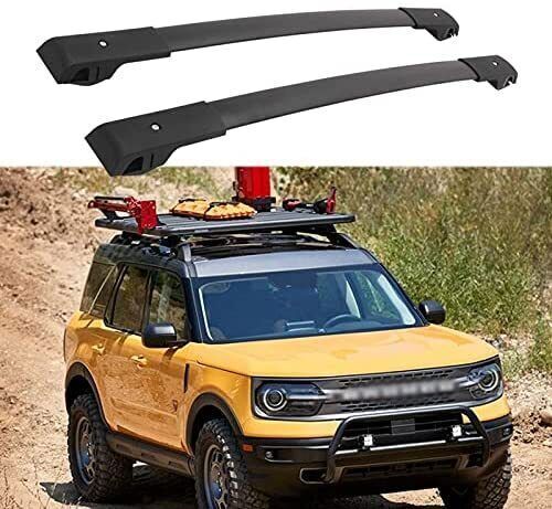 Black Cross Bars fit for Ford Bronco Sport on Road 2020-2022 Cargo Rail Bars