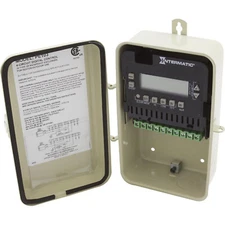 Time Clock, Intermatic PE103, 115v/230v, 4PST, Seasonal, Digital