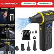 Cordless Electric Air Duster 130,000RPM Rechargeable Mini Blower for Electronics