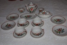 Vintage 17 pc. Doll Tea Set w/ Tureen Platter Tea Pot  MORE Japan SEE PHOTOS
