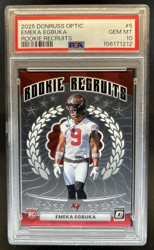 2025 Donruss Optic Emeka Egbuka Base (PSA 10)