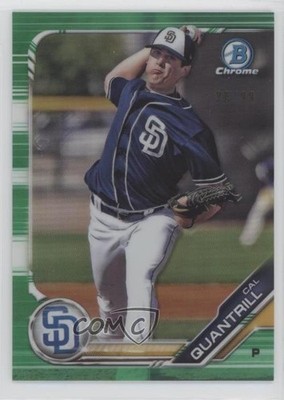 2019 Bowman Chrome Prospects Green Refractor 28/99 Cal Quantrill Rookie RC 6u5