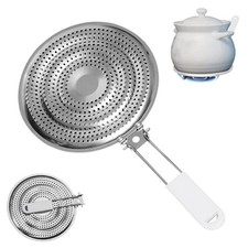 Stainless Steel Double Heat Diffuser for Gas and Electric Stove - Even Silver