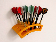 Wall-Mounted Dart Rack Organizer - Holds 15 Darts