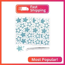 3Sheets Star Gem Stickers Jewels for Crafts, Face Makeup - Self Adhesive Rhinest