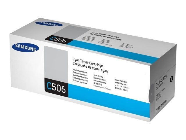 Toner cyan Samsung CLT-C506L idéal pour imprimer les rapports de présentation de l'agence