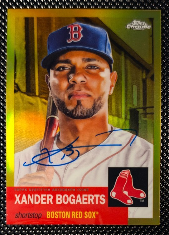 2022 Topps Chrome Platinum Gold Refractor Xander Bogaerts Auto /50 Padres