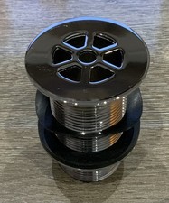 Wirquin Macdee 1 1/2" Chrome Plated Unslotted Brass Shower Waste