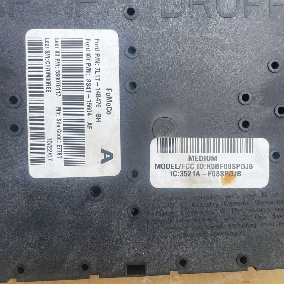 Ford Focus 2009 caja de fusibles del motor 7l1t14b476bj Foto 2 de 4