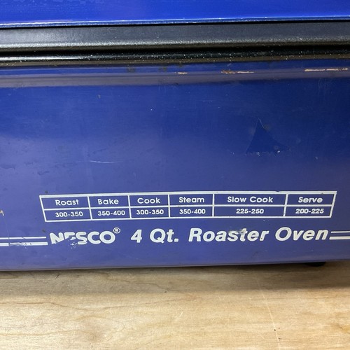 VINTAGE Nesco 4QT Non Stick Electric Roaster Oven Roasting Cooker Dark Blue - Picture 8 of 12