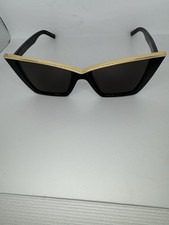 Saint Laurent SL 570 001Sonnenbrille Schwarz Gold  54-17-145 mit Etui Top zustnd