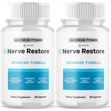 (2 Pack) Nerve Restore Nootropic All Natural Super Nerve Supplement 120 Capsules
