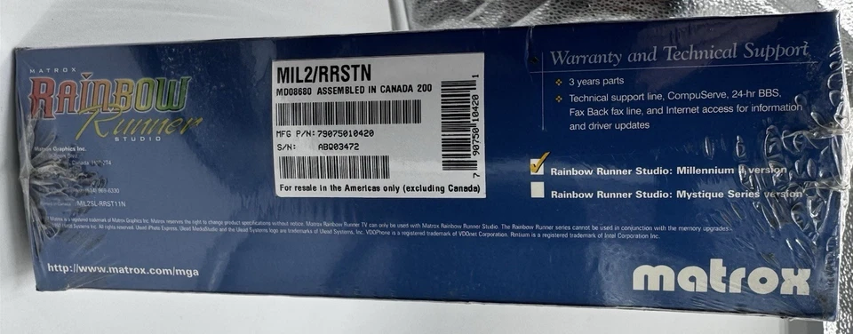 Matrox Rainbow Runner Studio for Matrox Millennium II Graphic Board - Image 3 of 4