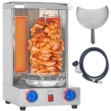 Grill Machine13 Lbs Chicken Cooker Gas Vertical Broiler Gyro Rotisserie Oven