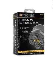 MicroTouch Mens Titanium Head Shaver, 5 Flexi...