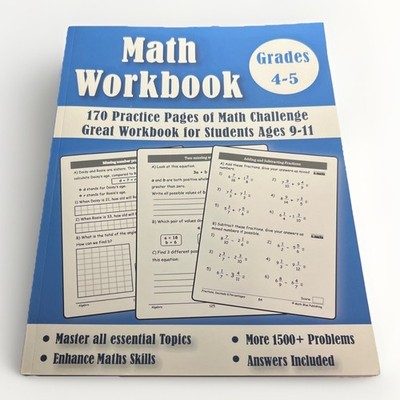 Math Workbook Grades 4-5: Math Practice Book Worksheets For 4th and 5th Grades |