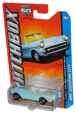 Matchbox MBX Adventure City (2012) Blue Chevy Bel Air Convertible Car 15/120