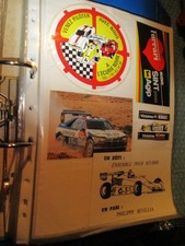 LOT 5 AUTOCOLLANTS SPORT AUTO 405 TUNISIE 88 +RENAULT F1+ DIVERS++NON DECOLLES