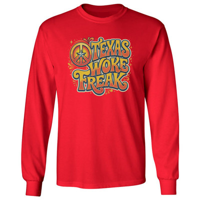 Texas Woke Freak 2026 Talarico For Senate Hippie Long Sleeve T-Shirt