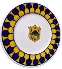 GRAZIA DERUTA Palio di Siena TURTLE Hand-Painted Decorative Plate Italian