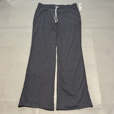New VTG Y2K Old Navy Gray Wide Leg Flare Sweatpant Baggy Skate Clueless-MED-2392