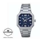 Casio Men's Analog Octagonal Dial Stainless Steel Band Watch MTP-B195D-2A