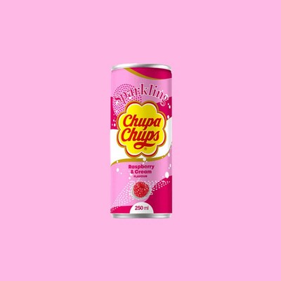 Chupa Chups Sparkling Raspberry Cream 250ml (Korea) Exotic Snacks