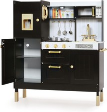 Wooden Kids Play Kitchen, Kitchen Playset for Toddler Kid, Play Kitchen Toy Set