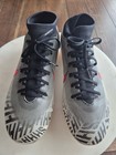 Nike Mercurial Neymar Jr. Fußballschuhe Größe 7,5 grau/schwarz/rot High-Top-Design