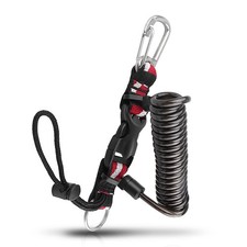 Scuba Diving Coiled Lanyard, Heavy Duty Stainless Steel Spring Lanyard Safety...