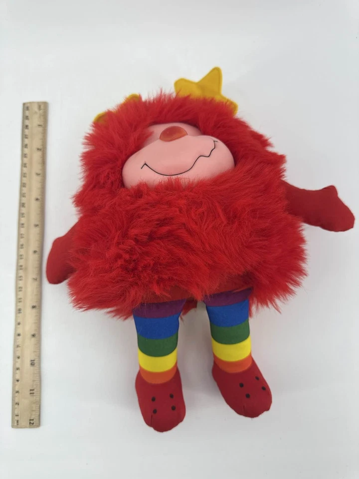 1983 Rainbow Brite Red Romeo Sprite Plush 11" Hallmark Mattel Stars - Image 3 of 4