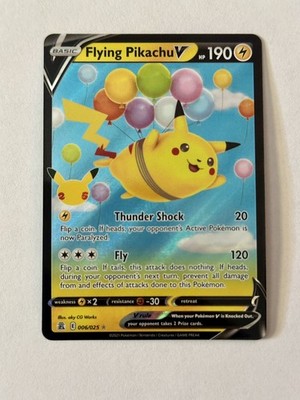 Flying Pikachu V 006/025 Holo Ultra Rare Celebrations Pokemon Near Mint