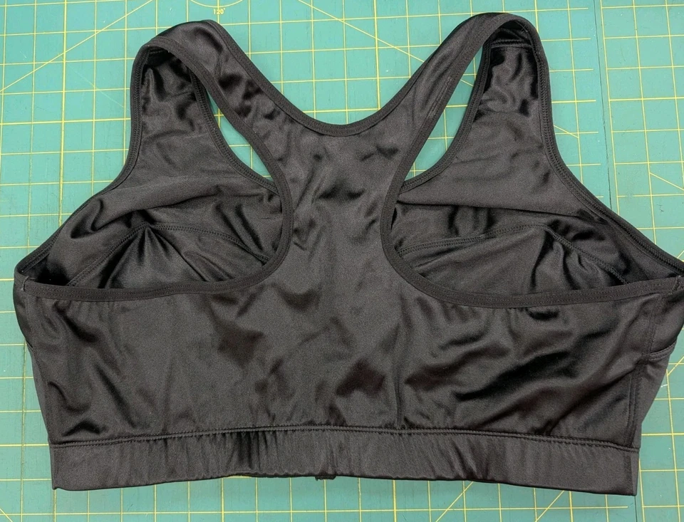 Sujetador deportivo Enell negro talla 6 alto impacto inalámbrico espalda corredor busto 50-54 Foto 3 de 4