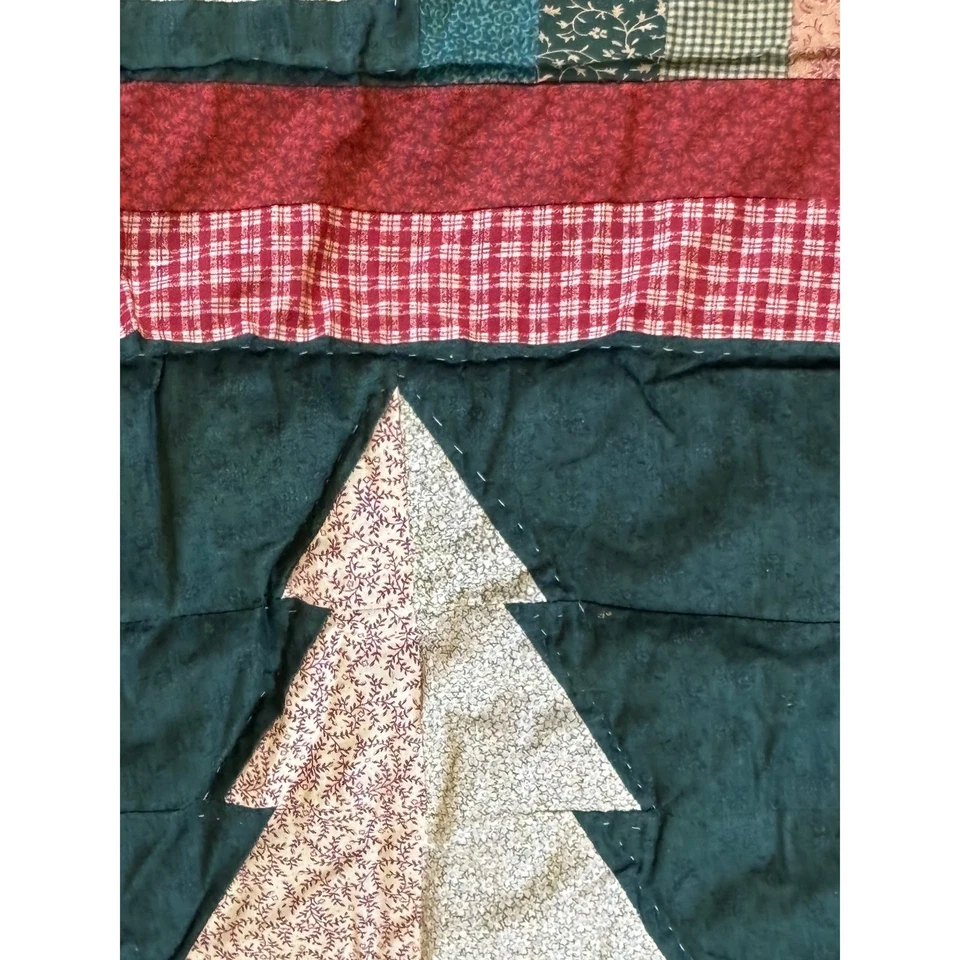 Manta acolchada vintage para árbol de Navidad o colgante rústico granja Foto 3 de 4