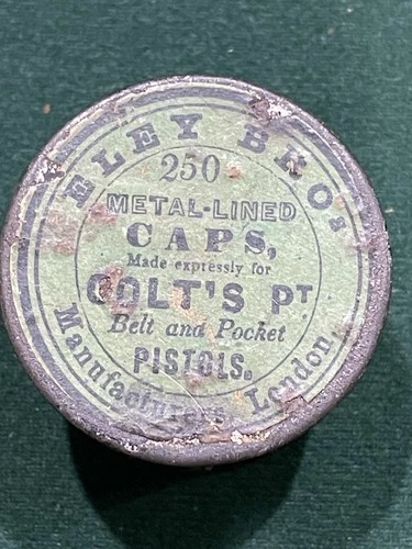 Eley Bros. 250 Caps Colt Belt & Pocket Pistols Civil War EMPTY