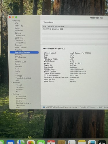 Apple MacBook Pro 16" i9 RAPIDE - 64Go RAM, SSD 1To Modèle A2141 2019 - Grade A - Photo 7/11