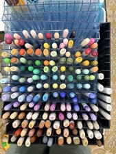 Ultimate Copic Marker Bundle 100 Markers, 45 Ink Refills Organizer Trays