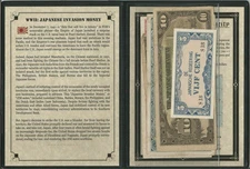 World War II Japanese Invasion Banknotes:1941;Album Certificate of Authenticity